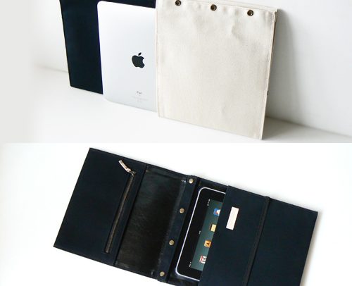 iPad 帆布10 ポケット with Flap