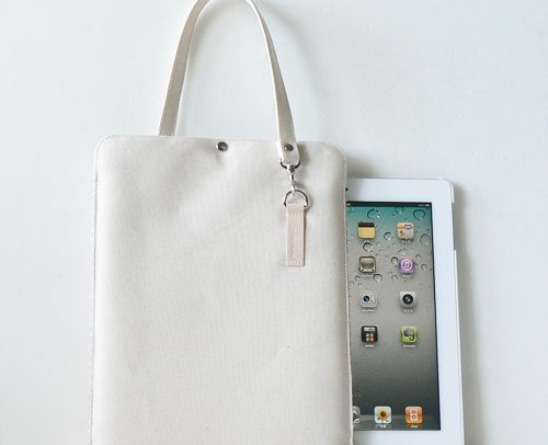 iPad クッションケース 帆布11